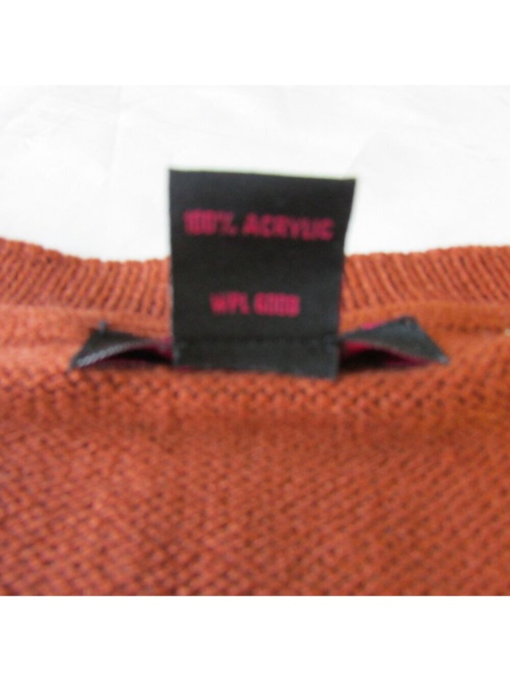 Rock & Roll Denim Women's Horse & Horseshoe Crewneck Sweater Burnt Orange - Picture 2 of 2